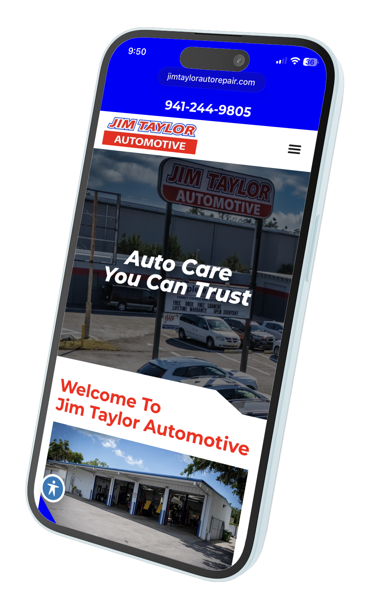 Jim Taylor Automotive Sitemap